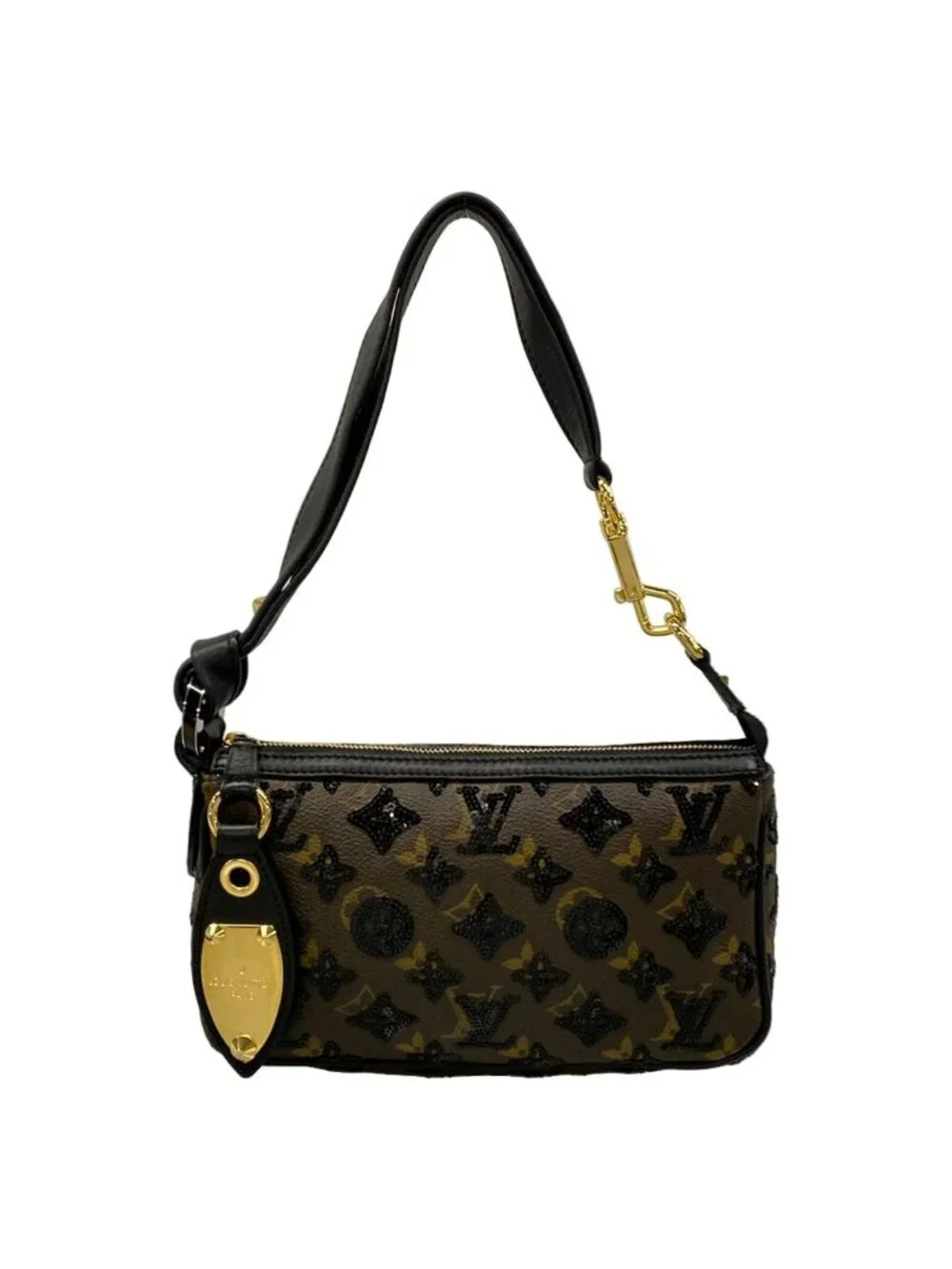Louis Vuitton Handbag Monogram Eclipse Pochette Noir